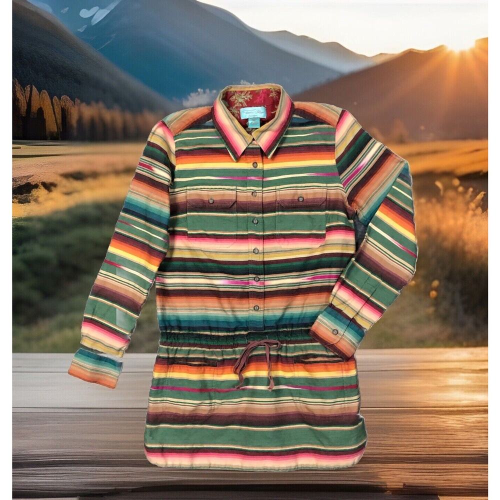 Tasha Polizzi M Women’s Colt 44 Western Dress Tunic Shirt Dress Desert Colors